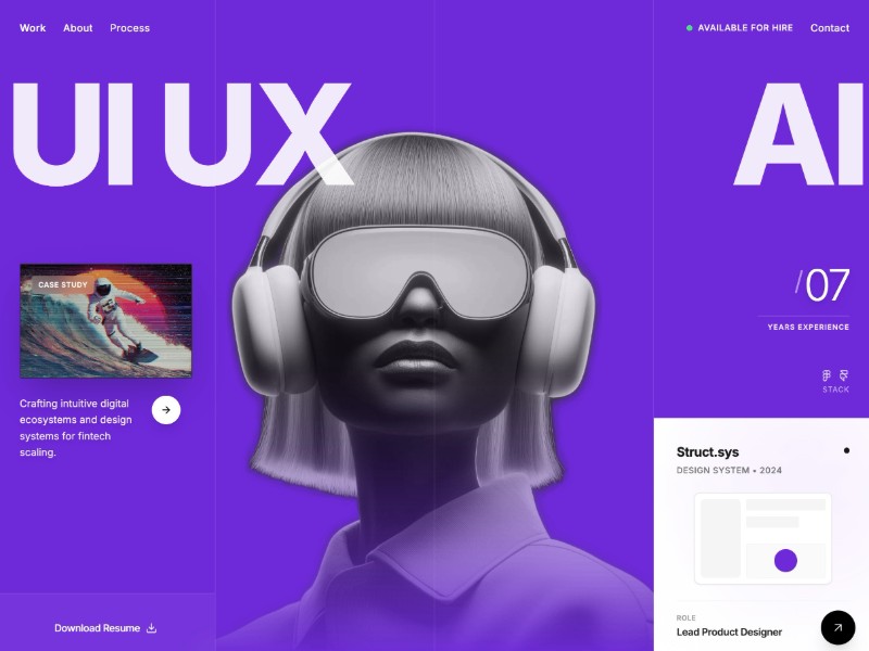 Preview for Designer Portfolio Template