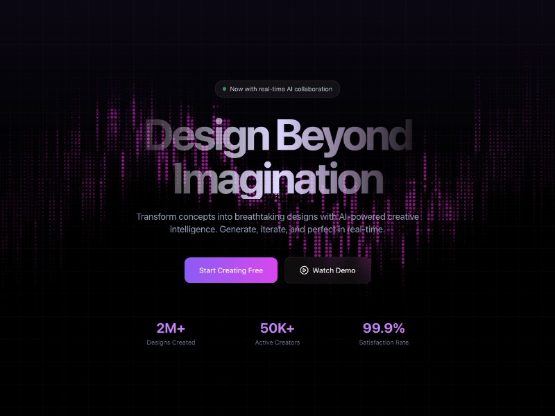 Preview for DesignForge AI Creative Workspace Template