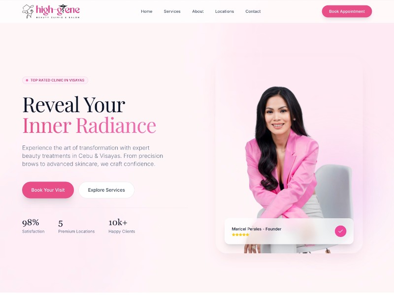 Preview for Beauty Clinic & Salon Landing Page