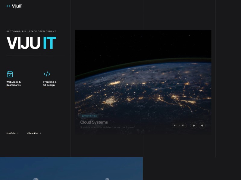 Preview for Developer Portfolio Landing Page Template