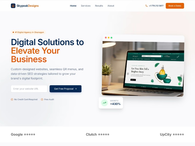 Preview for Digital Agency Landing Page Template