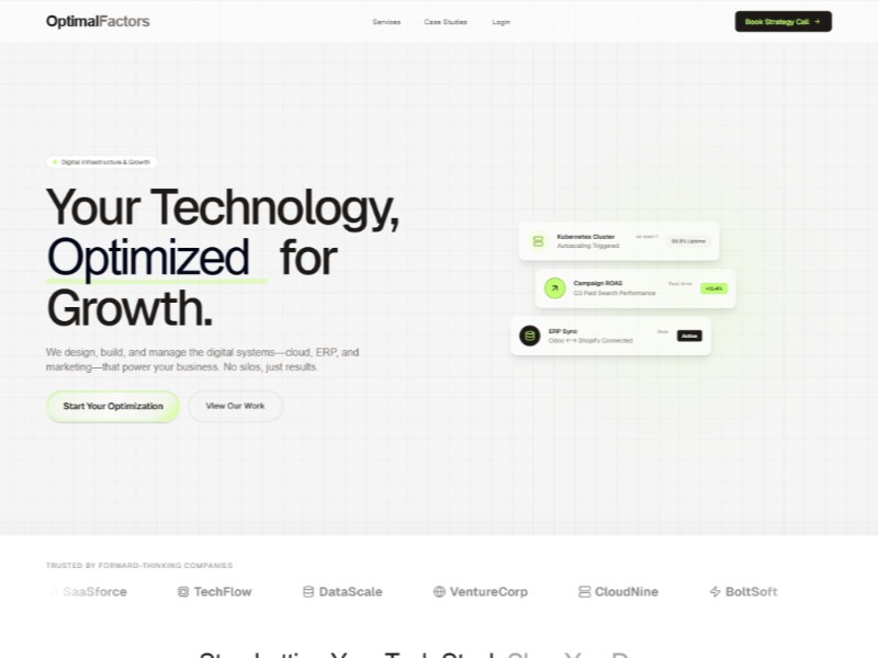 Preview for Digital Engineering Agency Landing Page Template