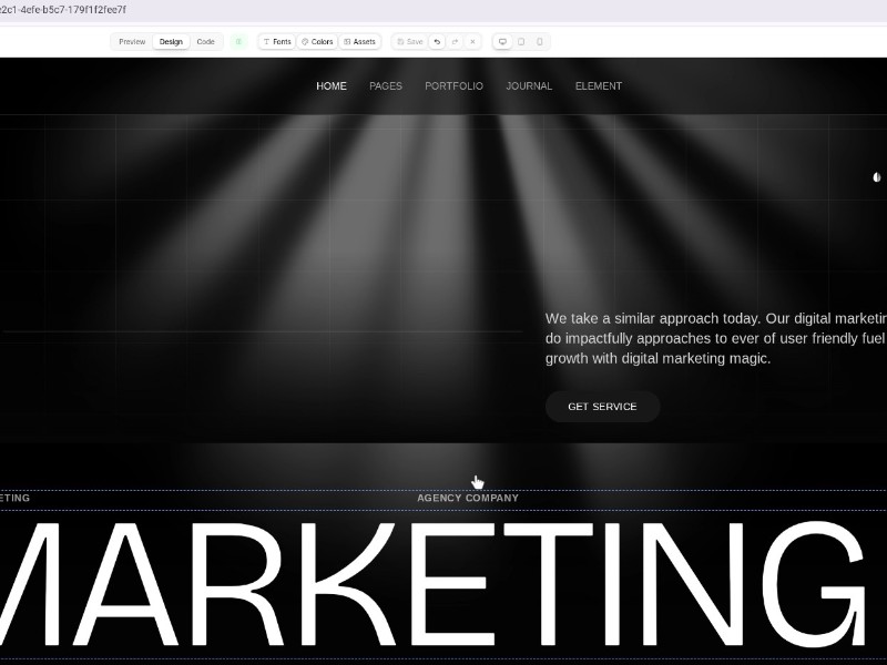 Preview for Digital Marketing Agency Landing Page Template
