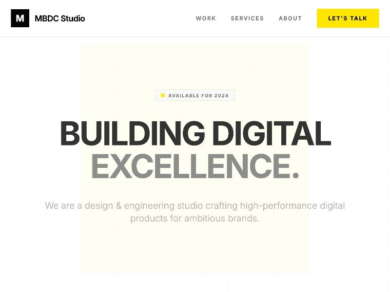 Preview for Digital Product Agency Landing Page Template