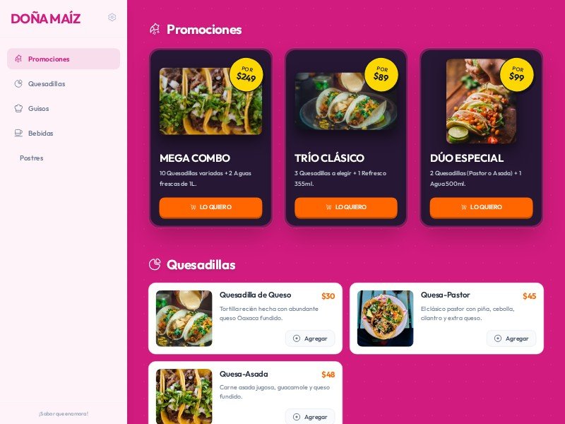 Preview for Restaurant Digital Menu Template