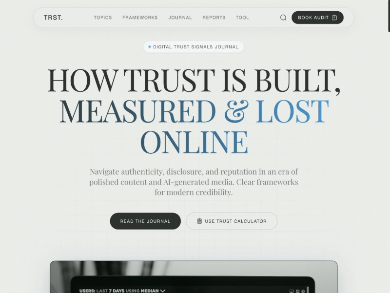 Preview for Digital Trust Journal Template