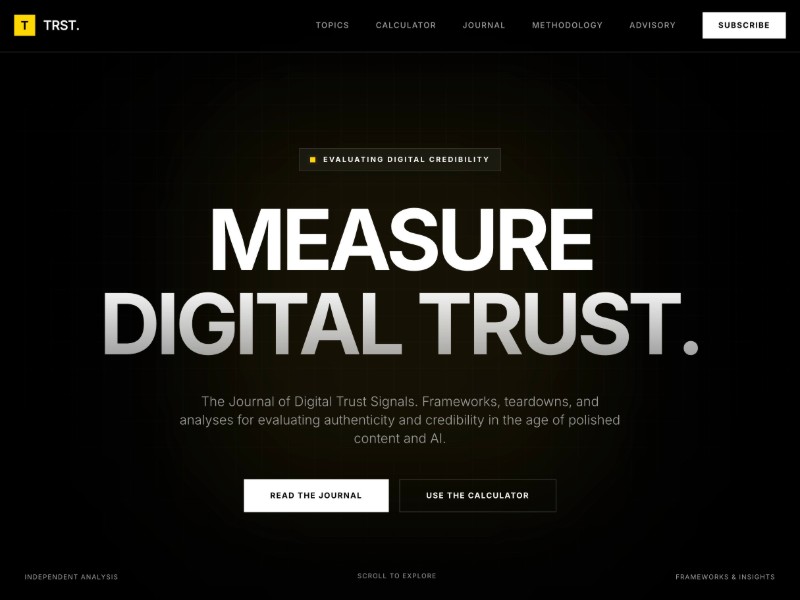 Preview for Digital Trust Journal Template
