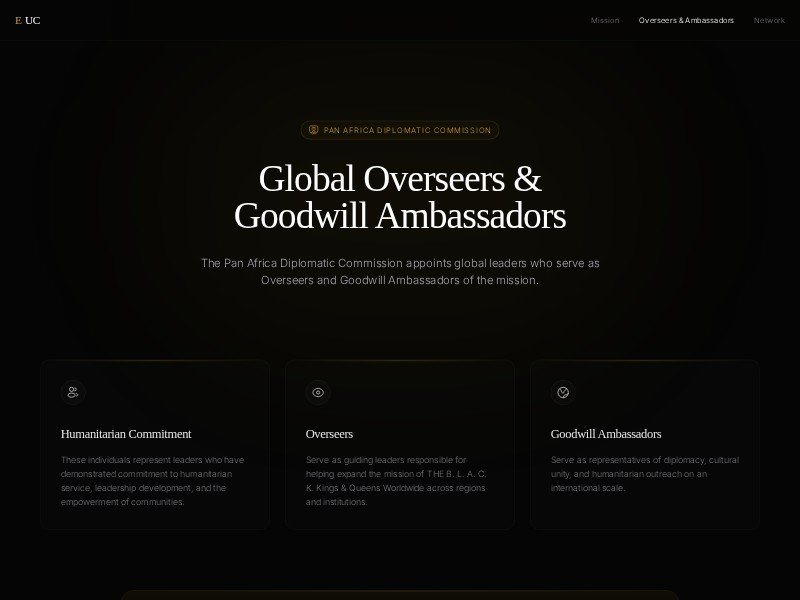 Preview for Diplomatic Leadership Landing Page Template