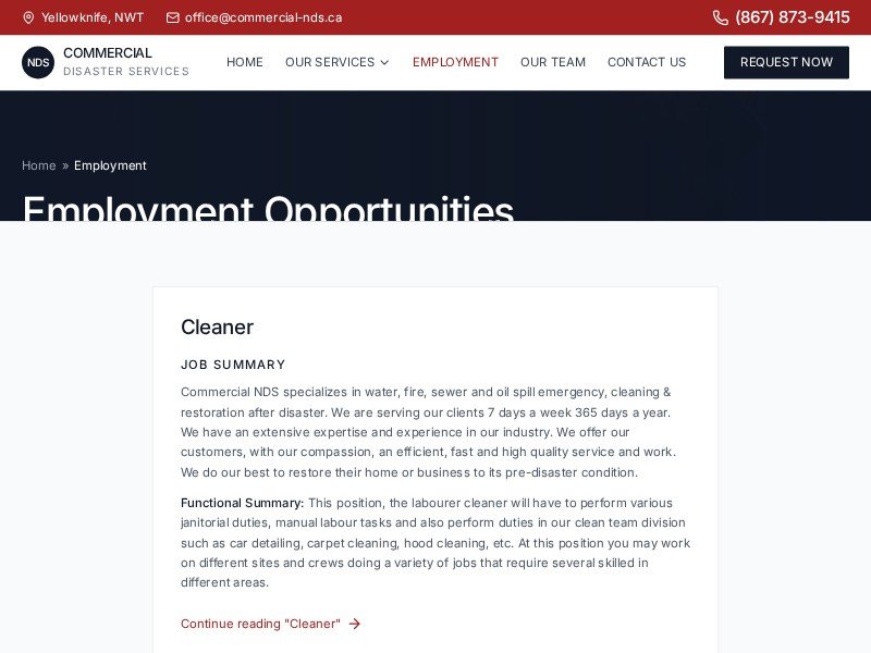 Preview for Construction Services Landing Page Template