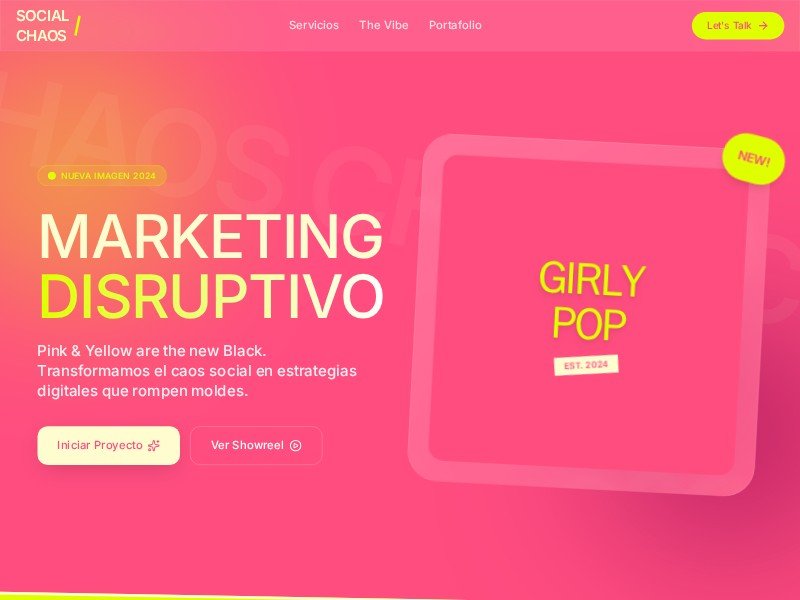 Preview for Disruptive Marketing Agency Landing Page Template