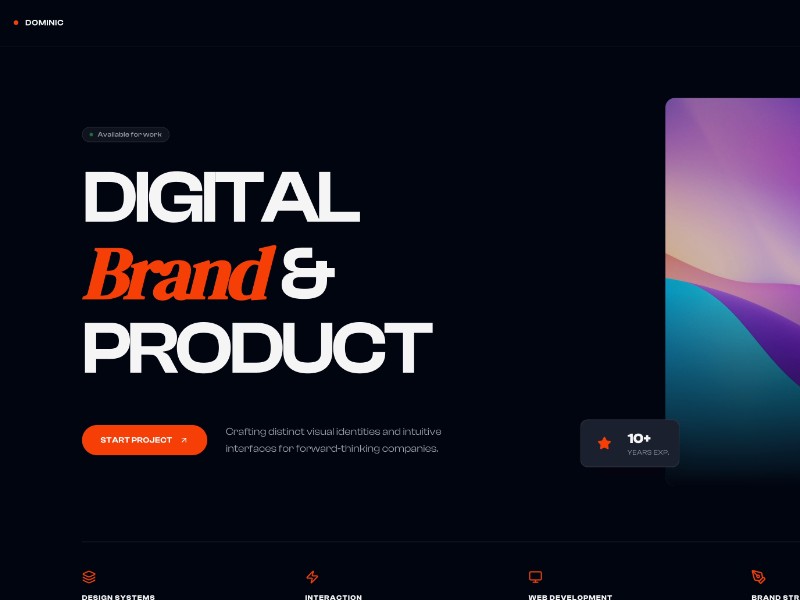 Preview for UI/UX Designer Portfolio Landing Page Template