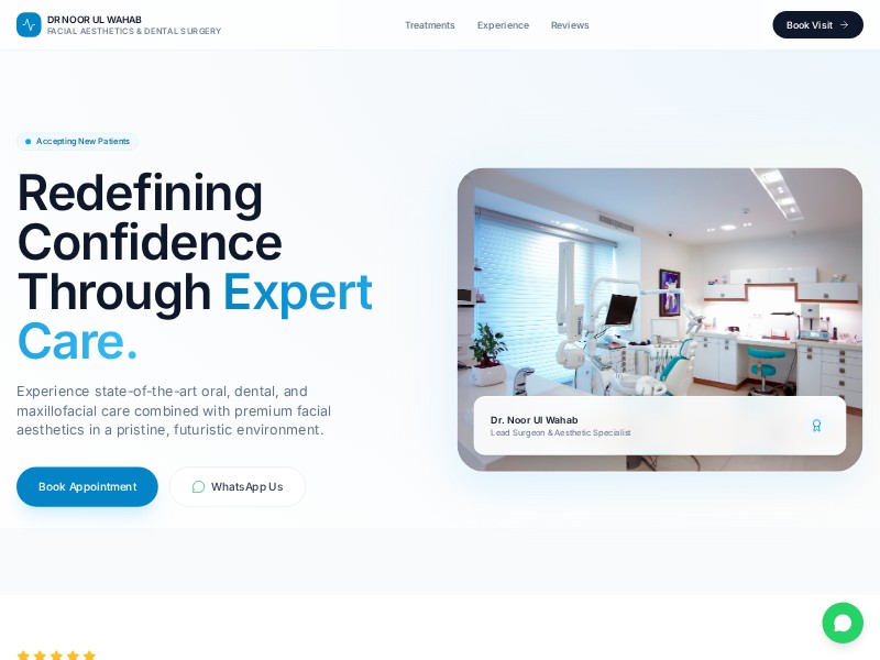 Preview for Dental & Facial Aesthetics Clinic Landing Page Template