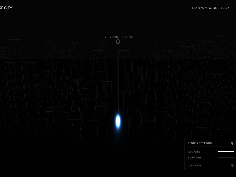 Preview for 3D City Scroll Experience Landing Page Template