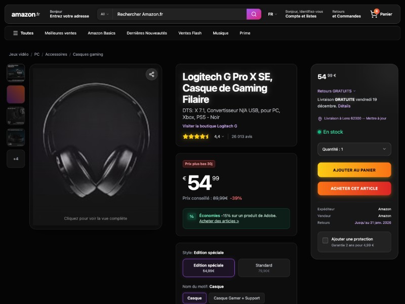 Preview for E-commerce Product Page Template