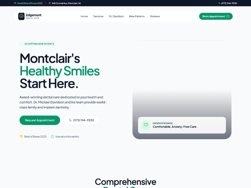 Preview for Dental Practice Landing Page Template