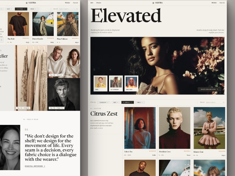 Preview for Modern Fashion E-commerce Landing Page Template