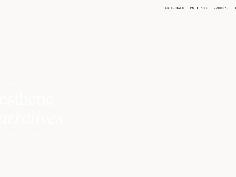 Preview for Editorial Photography Portfolio Template