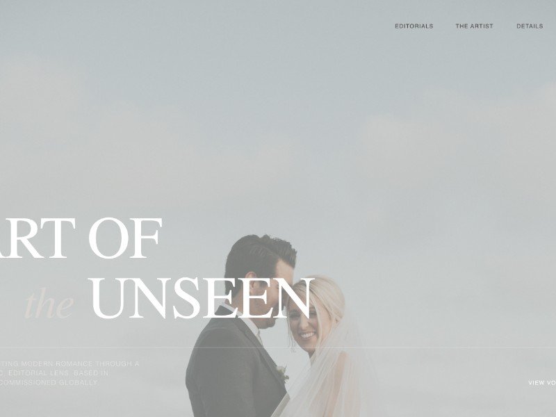 Preview for Editorial Wedding Photographer Portfolio Template