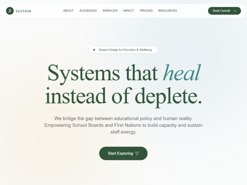 Preview for Education Consulting Landing Page Template