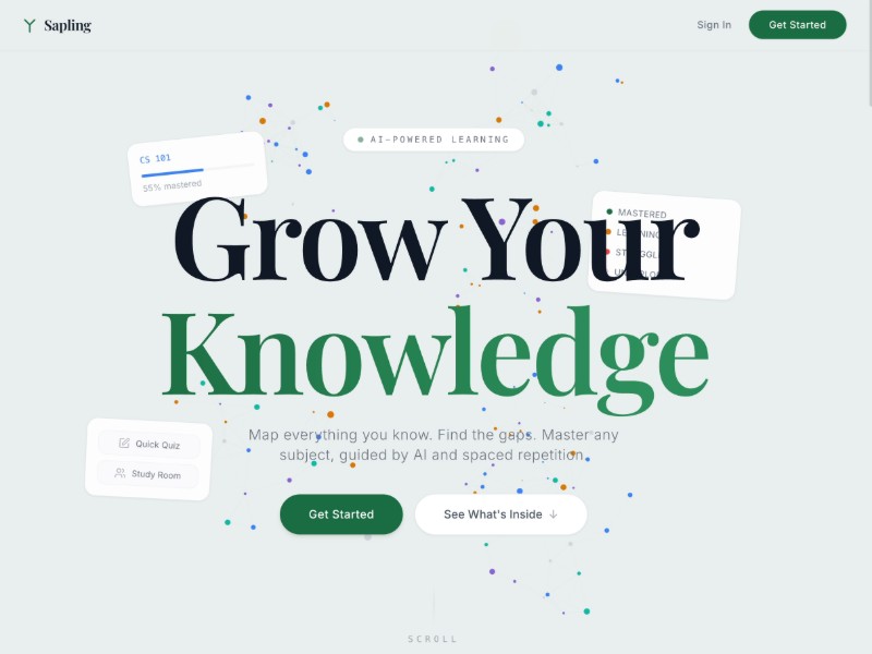 Preview for AI Education Landing Page Template