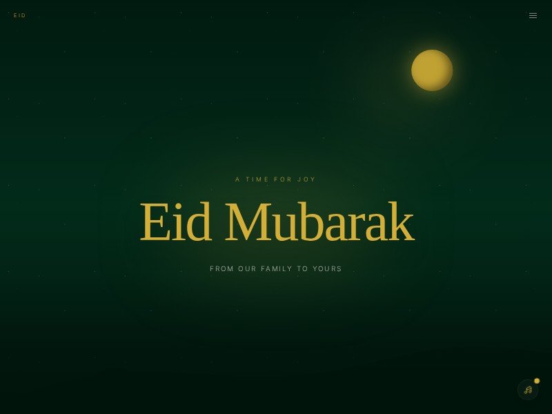 Preview for Eid Celebration Landing Page Template