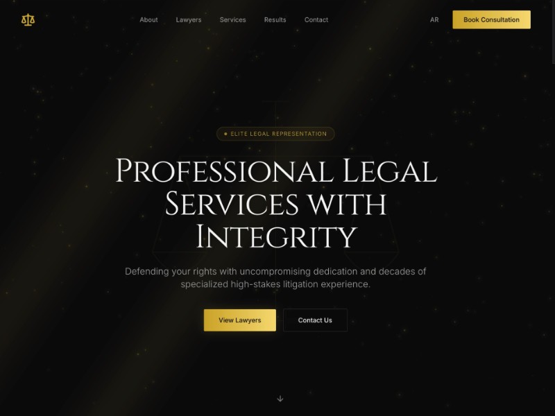 Preview for Legal Services Portfolio Template