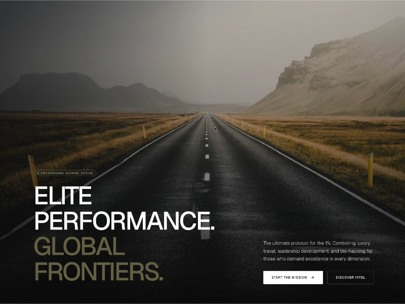 Preview for Elite Health & Performance Adventure Landing Page Template