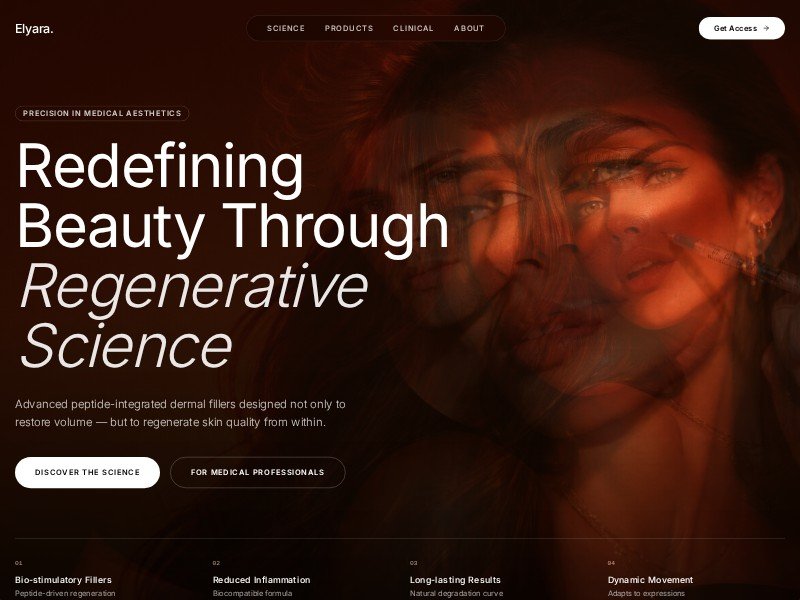 Preview for Regenerative Aesthetic Product Landing Page Template