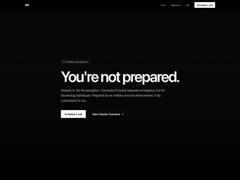 Preview for Emergency Preparedness Landing Page Template