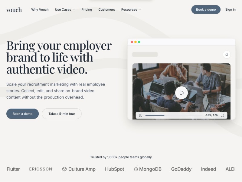 Preview for Employer Branding Landing Page Template