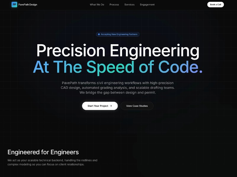 Preview for Engineering Services Landing Page Template