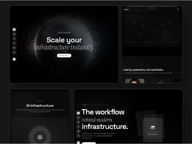 Preview for Nexus Enterprise Cloud Landing Page Template