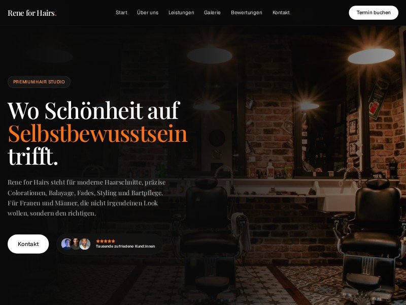 Preview for Hair Salon Landing Page Template