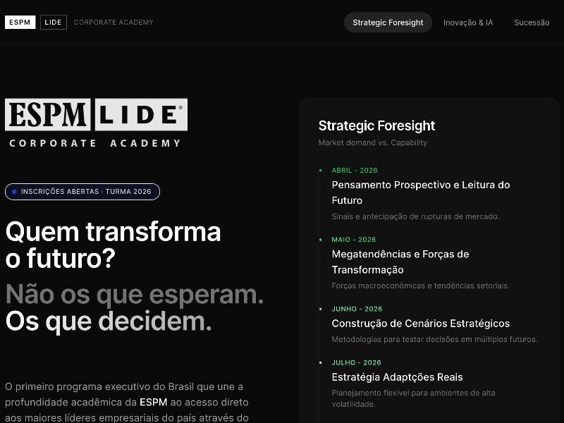 Preview for Executive Education Landing Page Template