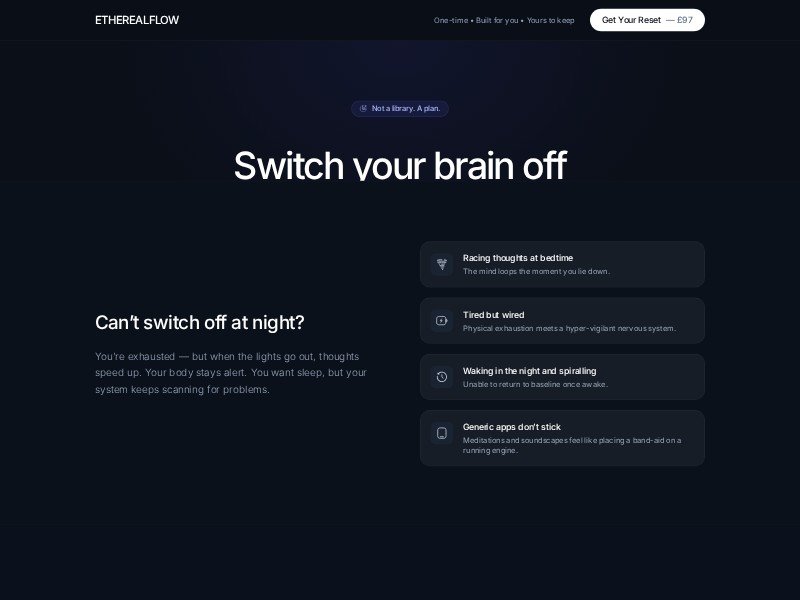 Preview for Switch your brain off at bedtime | Personal Sleep Reset