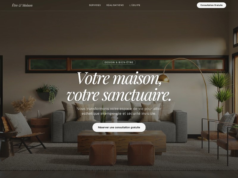 Preview for Interior Design Services Landing Page Template