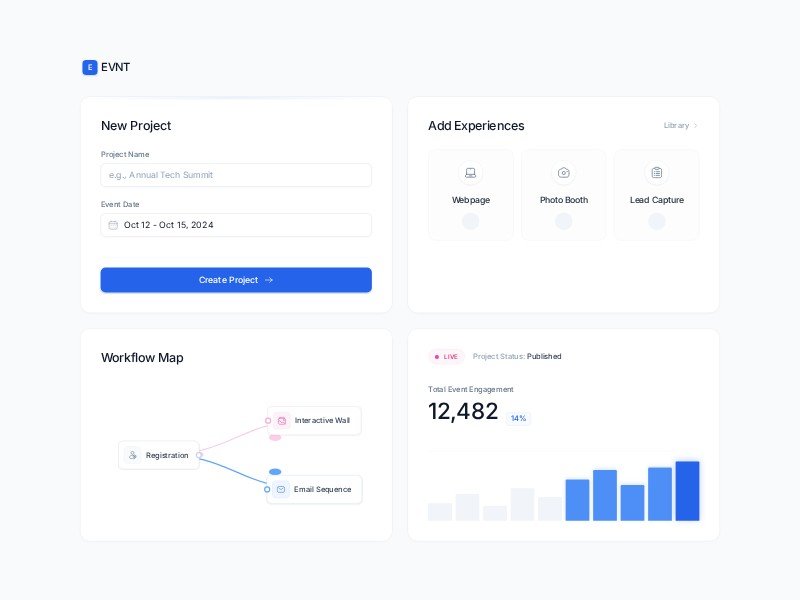 Preview for Event SaaS Dashboard Template