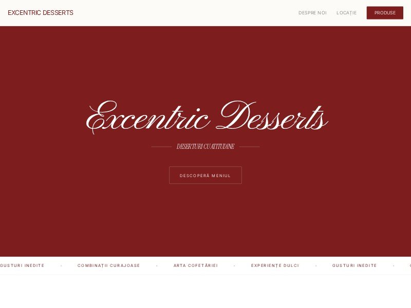 Preview for Gourmet Pastry Shop Landing Page Template