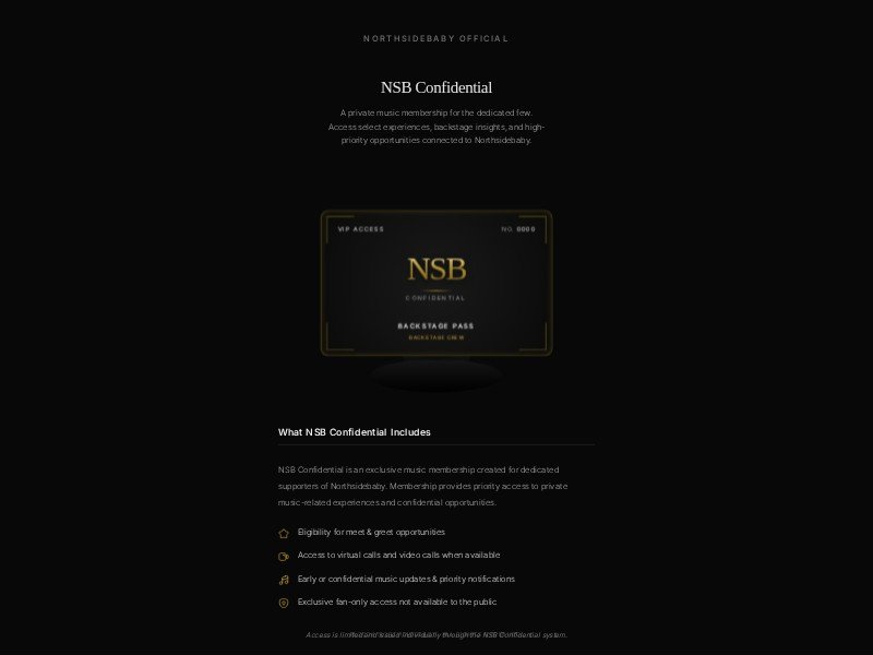 Preview for Exclusive Music Membership Landing Page Template