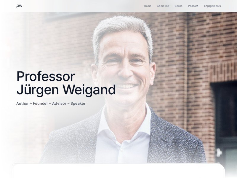 Preview for Executive Thought Leader Landing Page Template