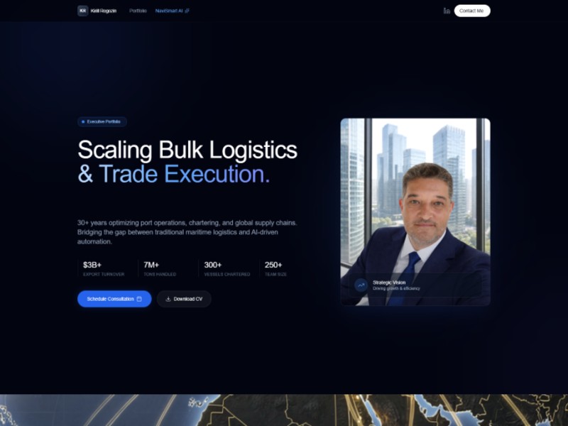 Preview for Executive Portfolio & Product Landing Page Template