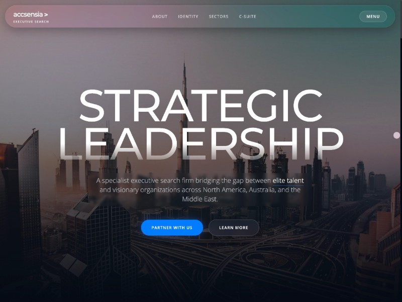 Preview for Executive Search Landing Page Template