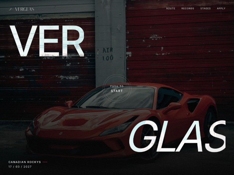 Preview for Exotic Rally Event Landing Page Template