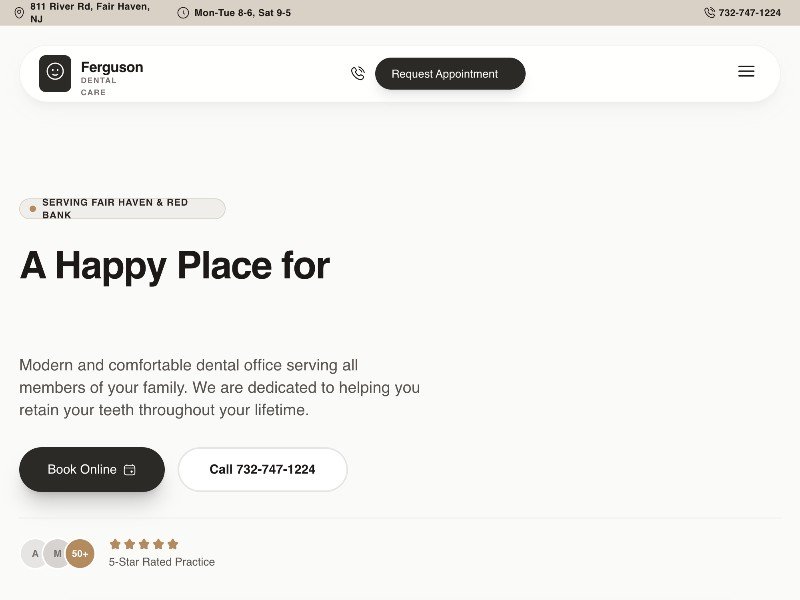 Preview for Dental Practice Landing Page Template