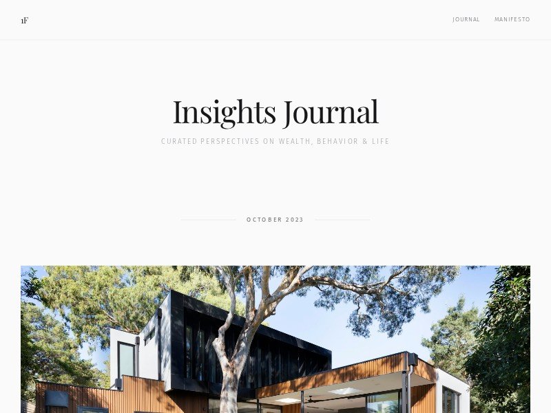 Preview for Finance Journal Blog Template