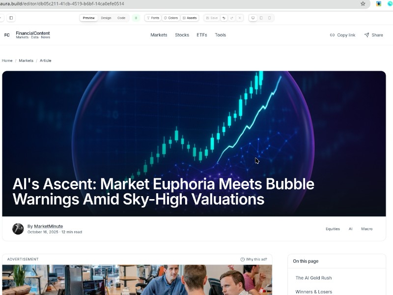 Preview for Financial News Article Template