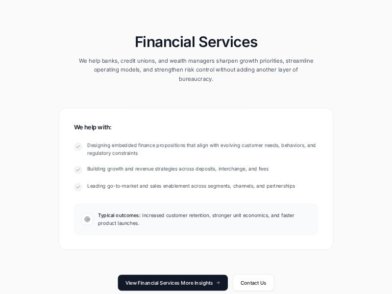 Preview for Financial Services Landing Page Template