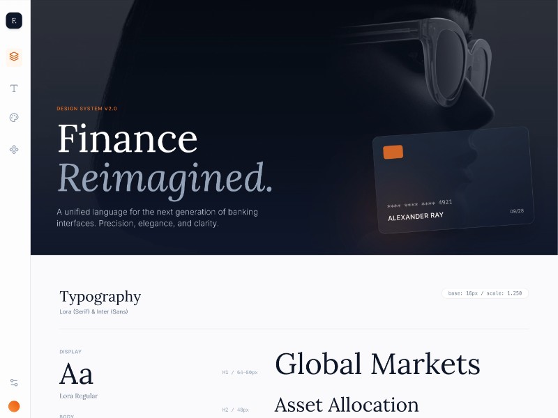 Preview for Financial UI Style Guide Template