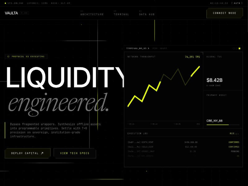 Preview for Futuristic Finance Landing Page Template