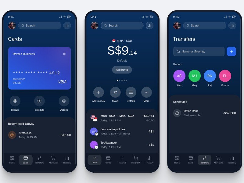 Preview for Fintech App Interface UI Template
